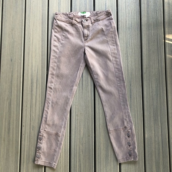 Anthropologie Tan Khaki Skinny Ankle Utility Pants Size 26 - Picture 4 of 11